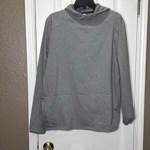 XERSION Popover Pullover Hoodie Sweatshirt Adult Med Hand Zip Pocket Gray NWT